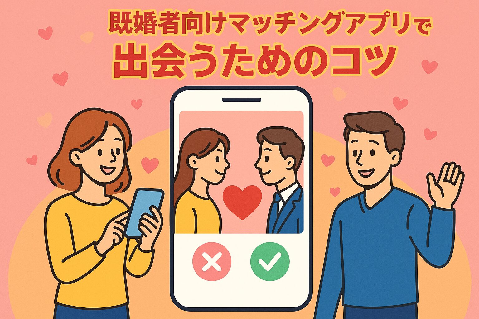 既婚者向けマッチングアプリで出会うためのコツ